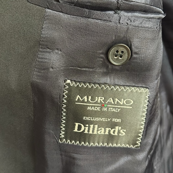 Murano Blazer Sport Coat Wool Navy 42S - Picture 3 of 10